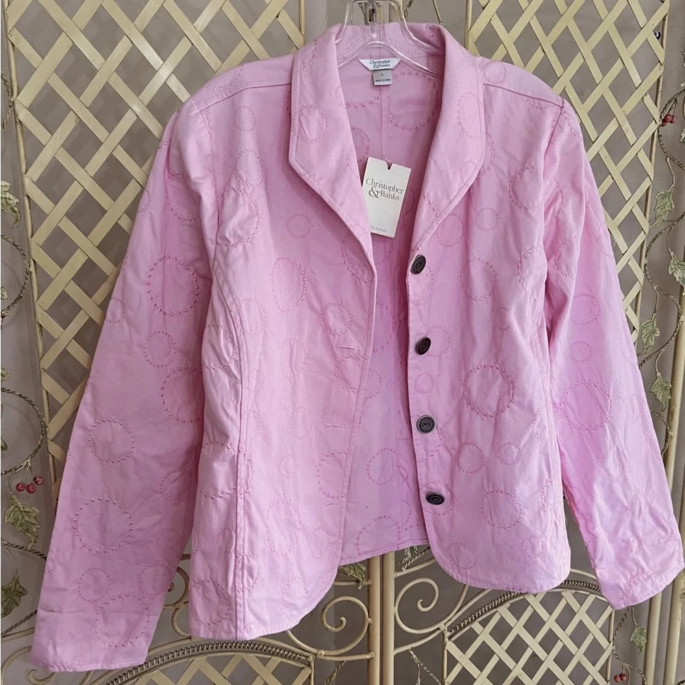 Christopher & Banks Blazer Size Large NWOT - Picture 3 of 8
